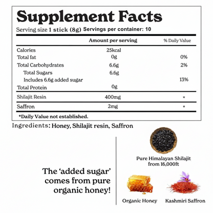 GOLD+ Shilajit Honey Sticks